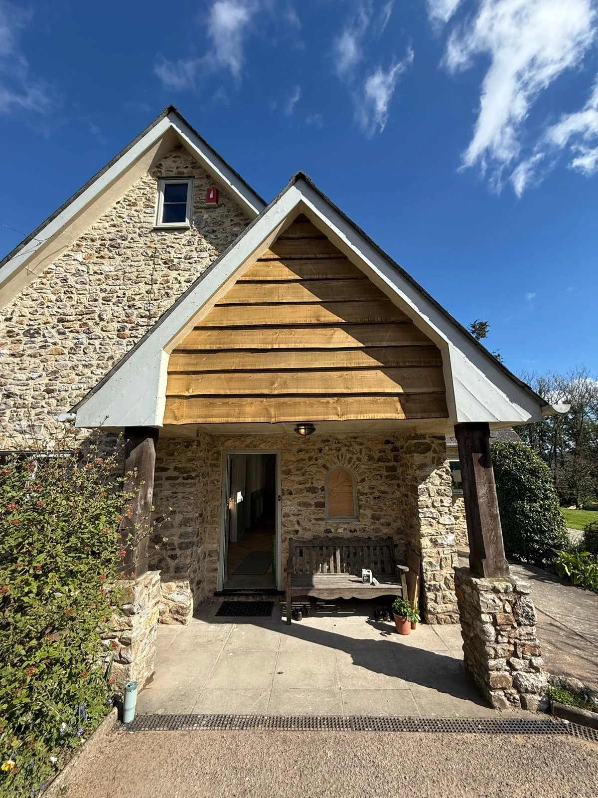 Stone gable detail